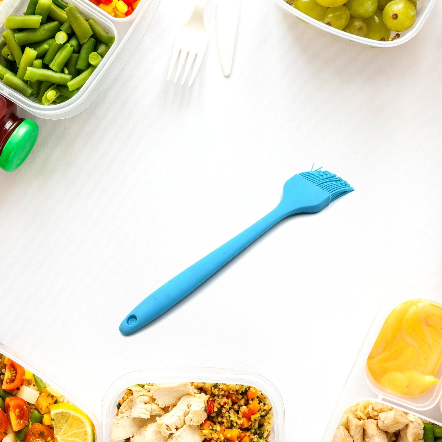 5447 Silicone - Pastry Brush for Baking - Silicone Grease Brush for Baking Cooking BBQ Grill Spread Oil Butter Sauce Marinades for BBQ Grill Baking Kitchen Cooking (26cm) 5447 Silicone - Pastry Brush for Baking - Silicone Grease Brush for Baking Cooking BBQ Grill Spread Oil Butter Sauce Marinades for BBQ Grill Baking Kitchen Cooking (26cm)